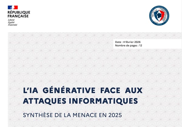 L'ANSSI publie son rapport menaces et incidents 2026 concernant l'IA